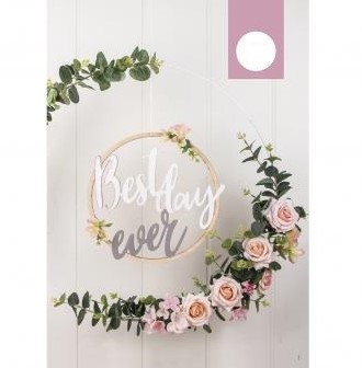 Bamboe ring Borduurring Flowerhoop 26 cm /stuk Bamboo bloemenring